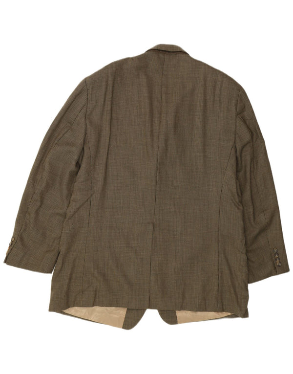 Jachetă Blazer pentru bărbați Chaps cu 2 nasturi UK 48 4XL Kaki Lână nouă