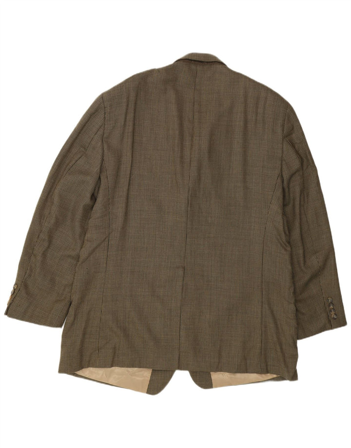 Jachetă Blazer pentru bărbați Chaps cu 2 nasturi UK 48 4XL Kaki Lână nouă