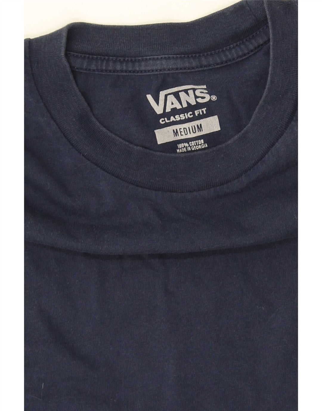 Tricou Vans Classic Fit pentru bărbați Top mediu din bumbac bleumarin