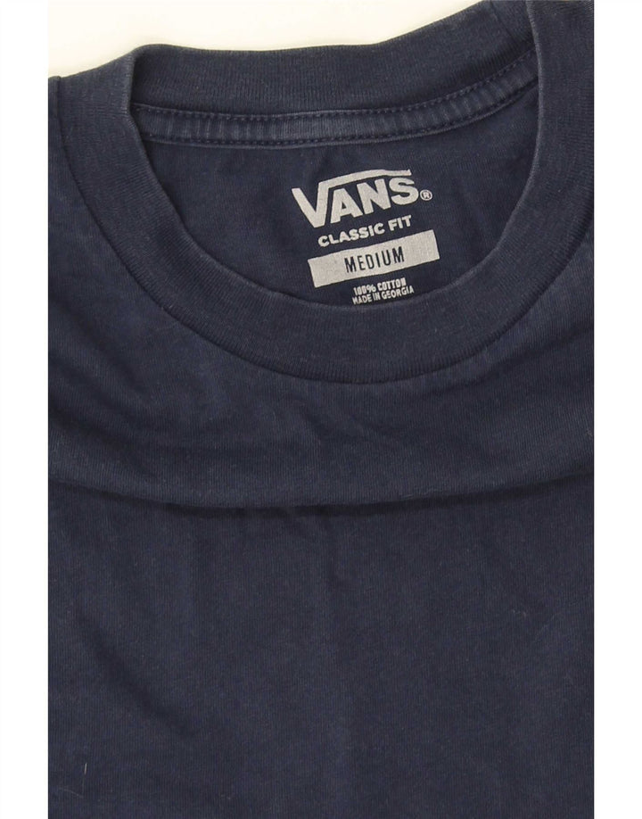 Tricou Vans Classic Fit pentru bărbați Top mediu din bumbac bleumarin