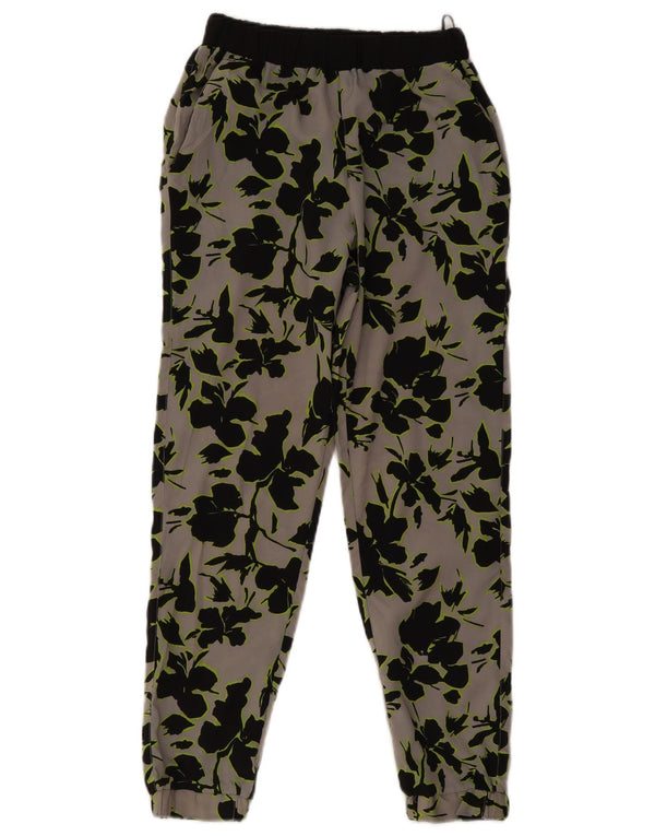Pantaloni de jogging pentru femei Topshop Pantaloni casual UK 8 Small W28 L27 Gri Floral