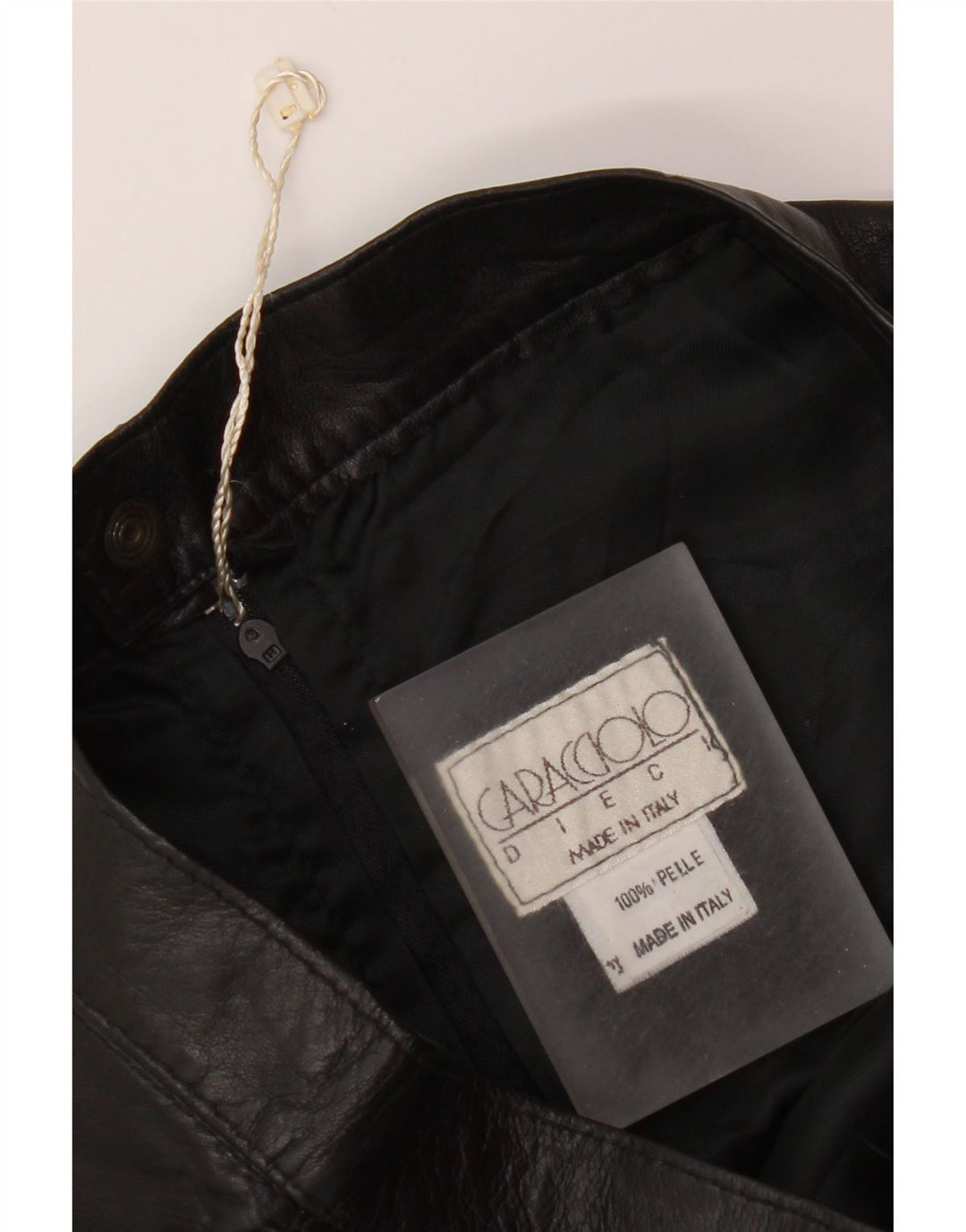 Fusta Creion Femei Caracciolo W26 Piele Neagra Mica