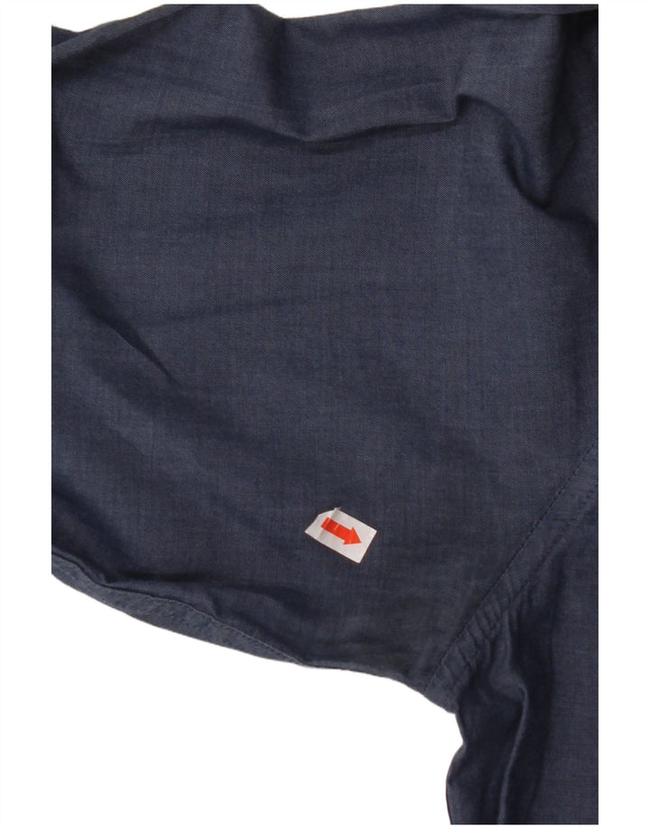 Cămașă pentru bărbați CALVIN KLEIN Slim Fit Mărimea 40 Mediu Bumbac bleumarin