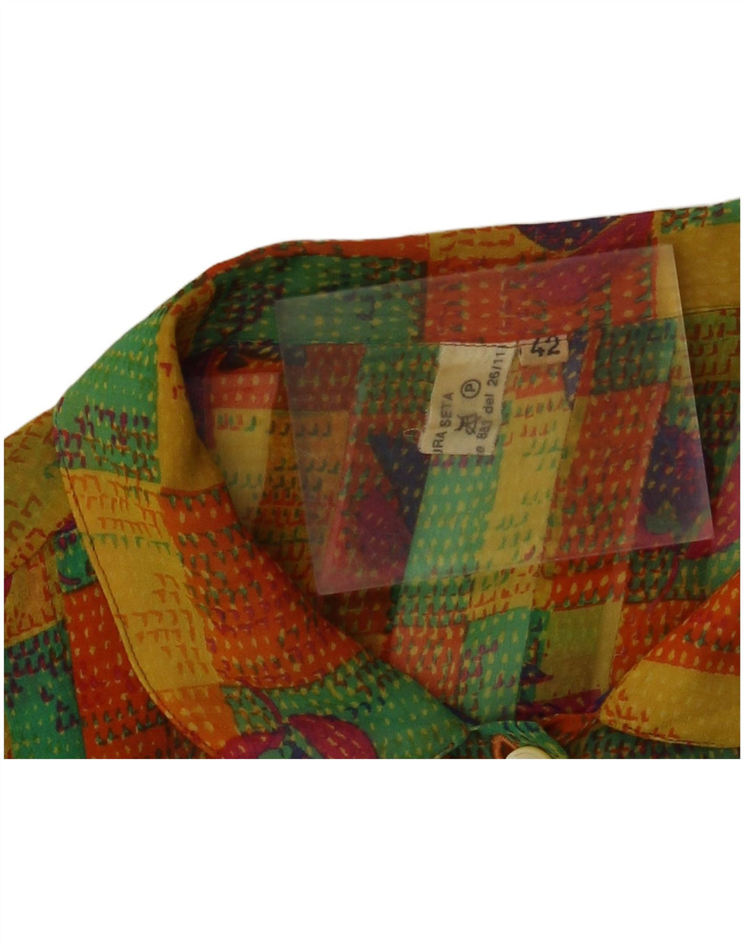 Bluză cămașă pentru femei VINTAGE IT 42 Medium Multicolor Patchwork