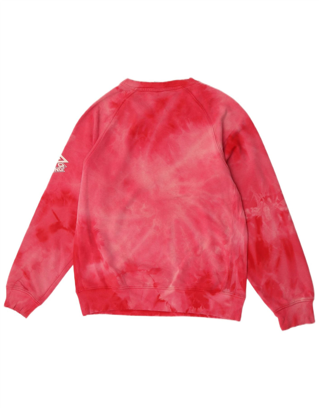 Hanorac grafic pentru bărbați Umbro Jumper mediu roz din bumbac Tie Dye