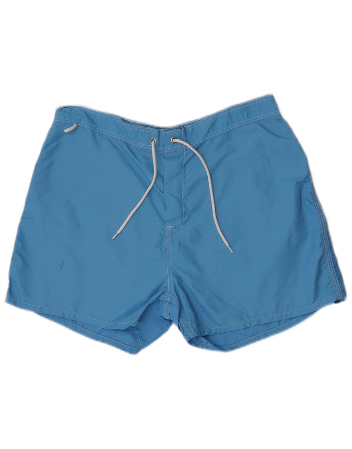 Sundek Pantaloni scurți de înot pentru bărbați, albastru mediu, nailon color bloc