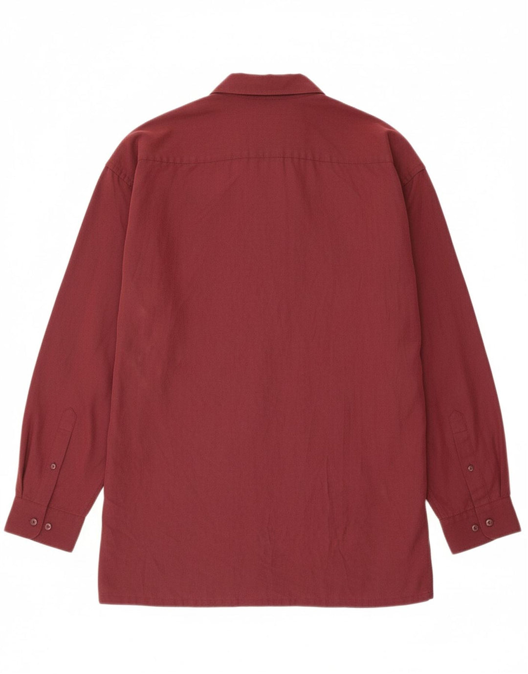 PIERRE CARDIN Mens Shirt 2XL Maroon Rayon Vintage Pierre Cardin and Second-Hand Pierre Cardin from Messina Hembry 