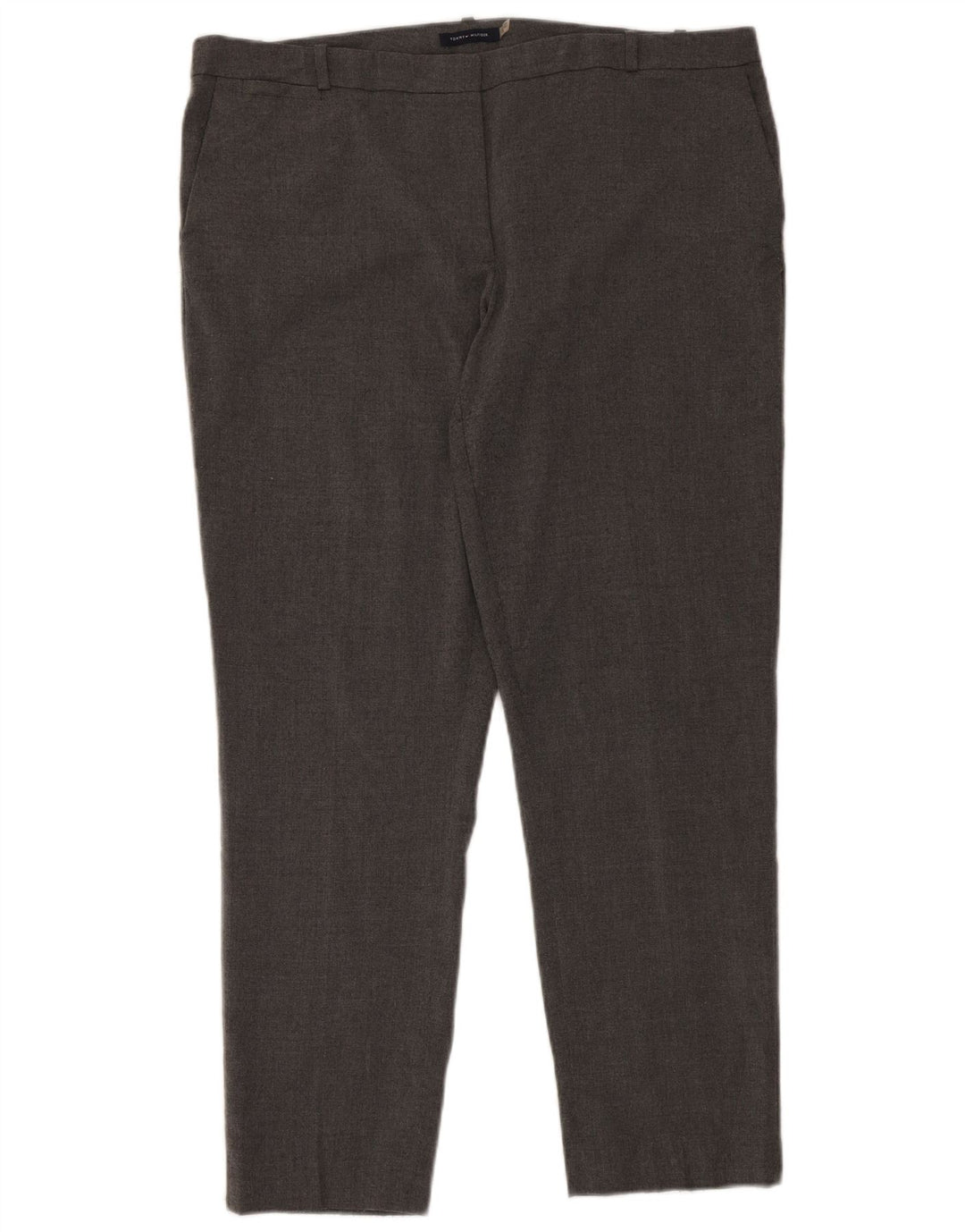 Pantaloni chino subțiri pentru femei Tommy Hilfiger US 14 XL W38 L30 poliester gri