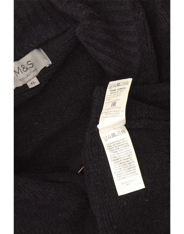 Pulover cardigan pentru bărbați Marks & Spencer, XL, poliester bleumarin