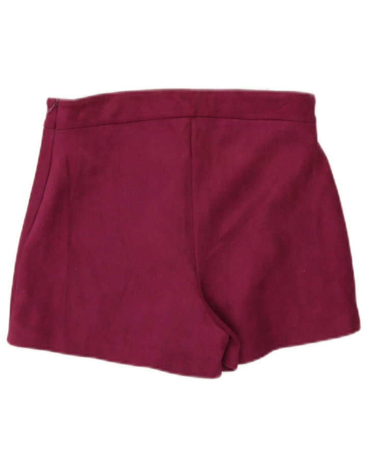 Pantaloni scurti casual pentru femei Zara, mici W26, poliester roz
