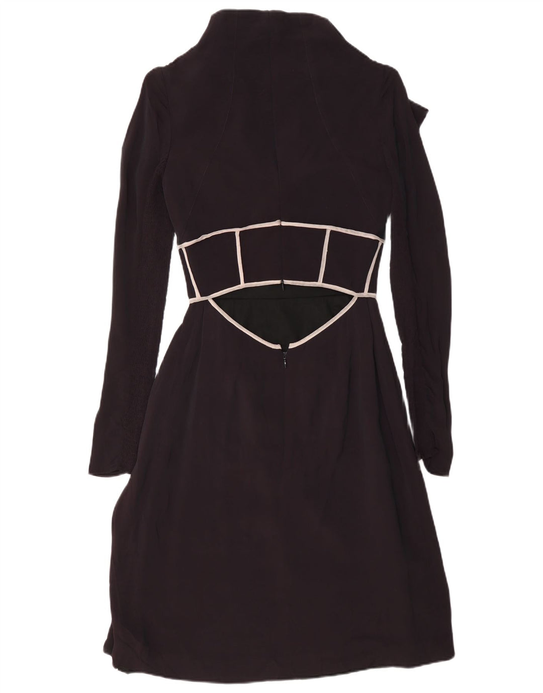 Rochie maxi cu mânecă lungă vintage pentru femei IT 40 Small Black