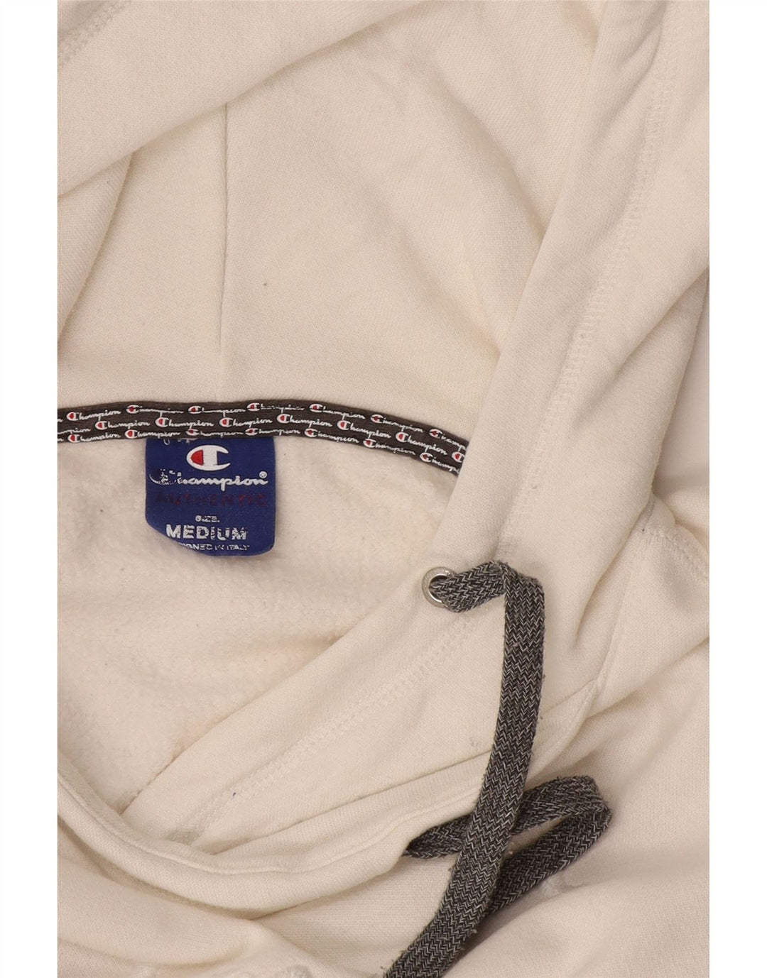 Pulover cu glugă cu grafic pentru femei Champion UK 12 Medium White