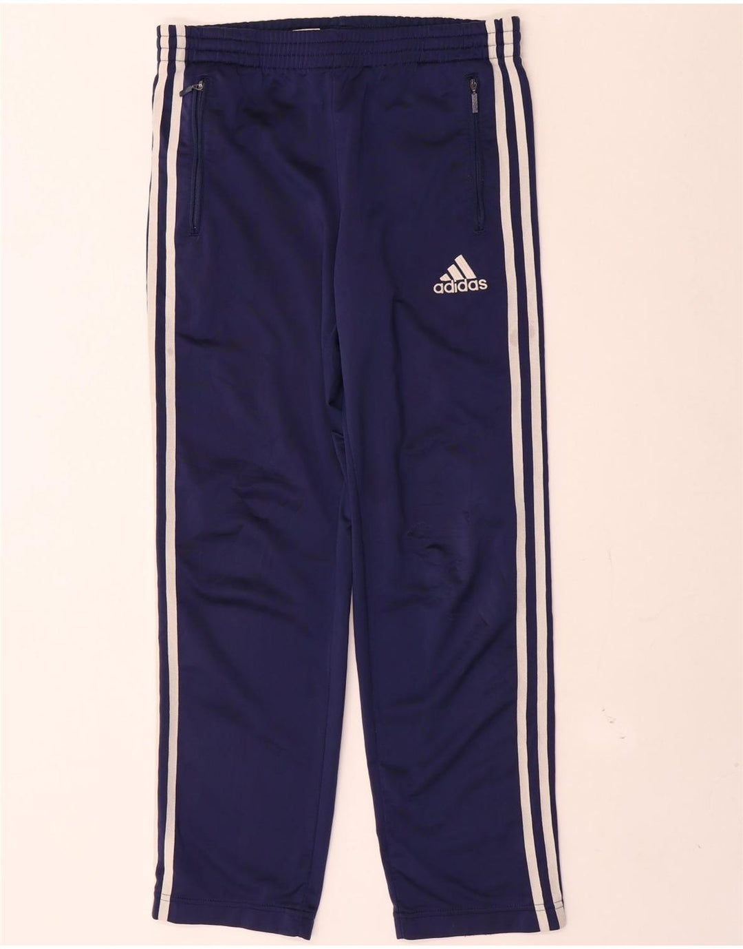 Pantaloni de trening Adidas pentru băieți 11-12 ani bleumarin