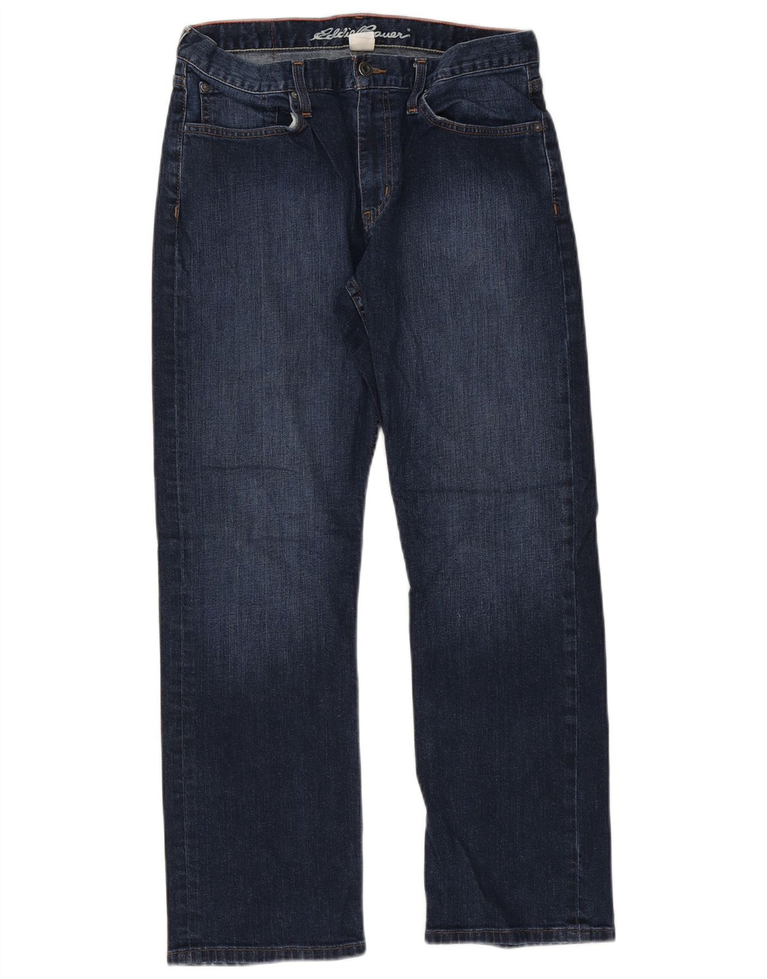 Blugi drepți pentru bărbați Eddie Bauer W32 L30 Bumbac albastru