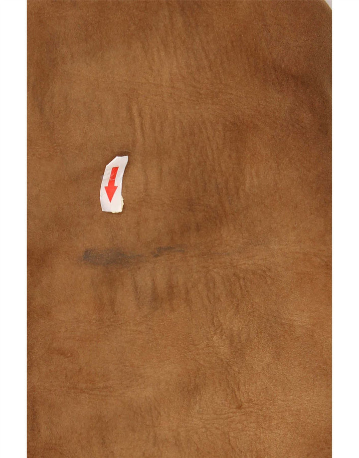 Jachetă vintage pentru bărbați din shearling UK 38 maro mediu