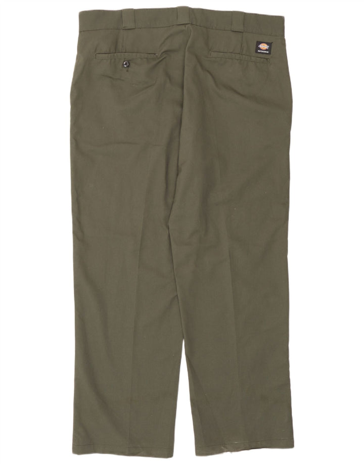 Pantaloni chino drepți pentru bărbați Dickies L40 L31 Kaki Poliester