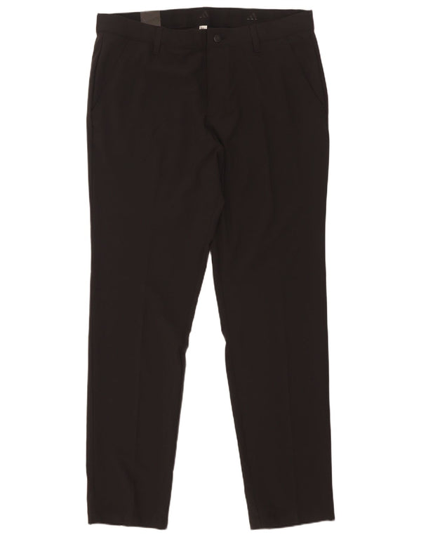 Pantaloni chino conici pentru femei Adidas Regular Fit W34 L32 Poliester negru