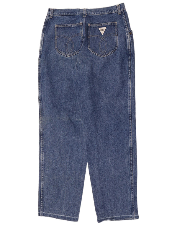 Blugi conici pentru bărbați vintage W33 L31 bumbac albastru