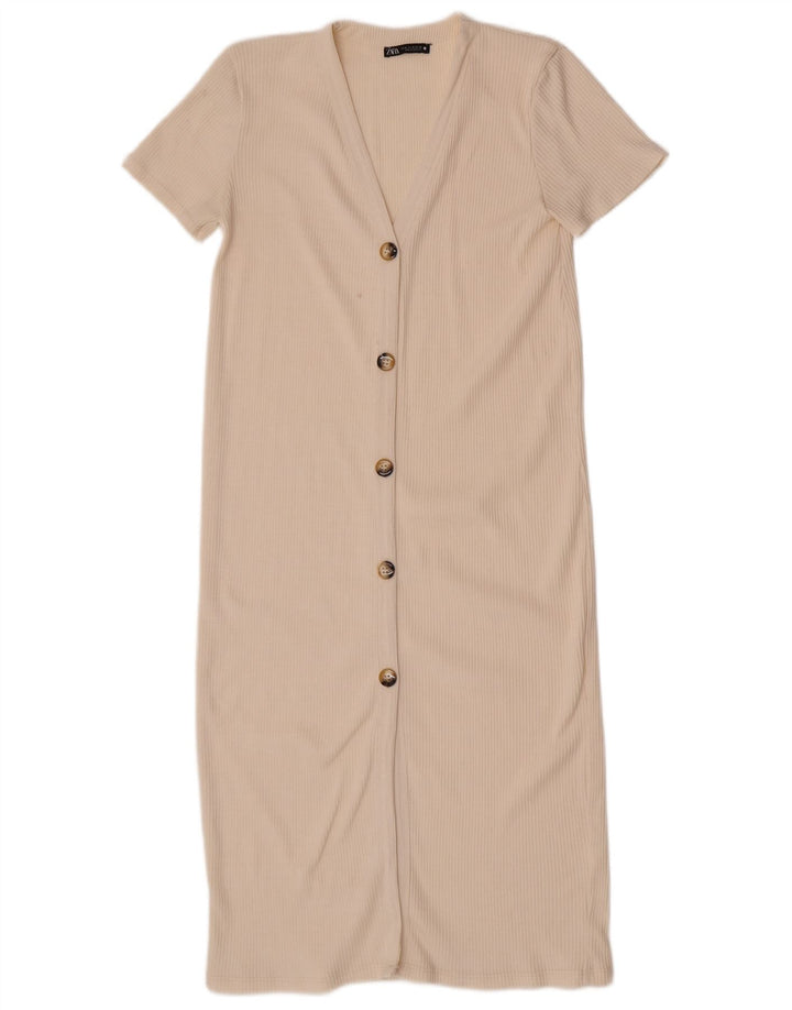 Rochie Bodycon pentru Damă Zara UK 12 Medium Off White