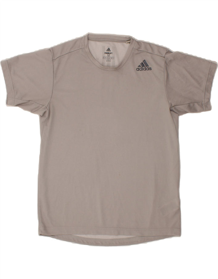 ADIDAS Mens Climalite T-Shirt Top Medium Grey Polyester Vintage Adidas and Second-Hand Adidas from Messina Hembry 