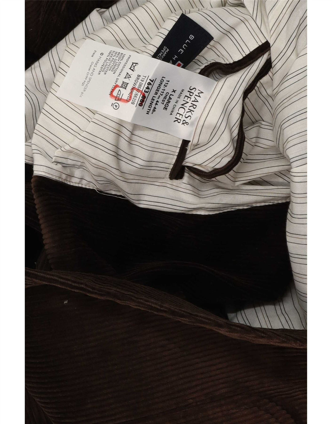 Marks & Spencer Jachetă pentru bărbați Blue Harbour cu 2 nasturi, UK 42 XL, maro