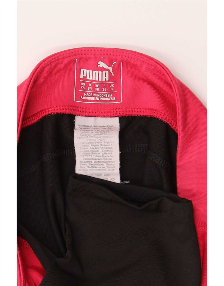 Leggings crop pentru femei Puma UK 8, negru, poliester color bloc