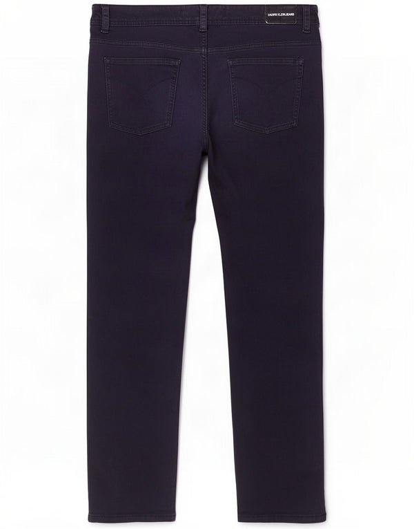 Banchi drepti pentru femei Calvin Klein US 12 Large W34 L28 Bleumarin Bumbac