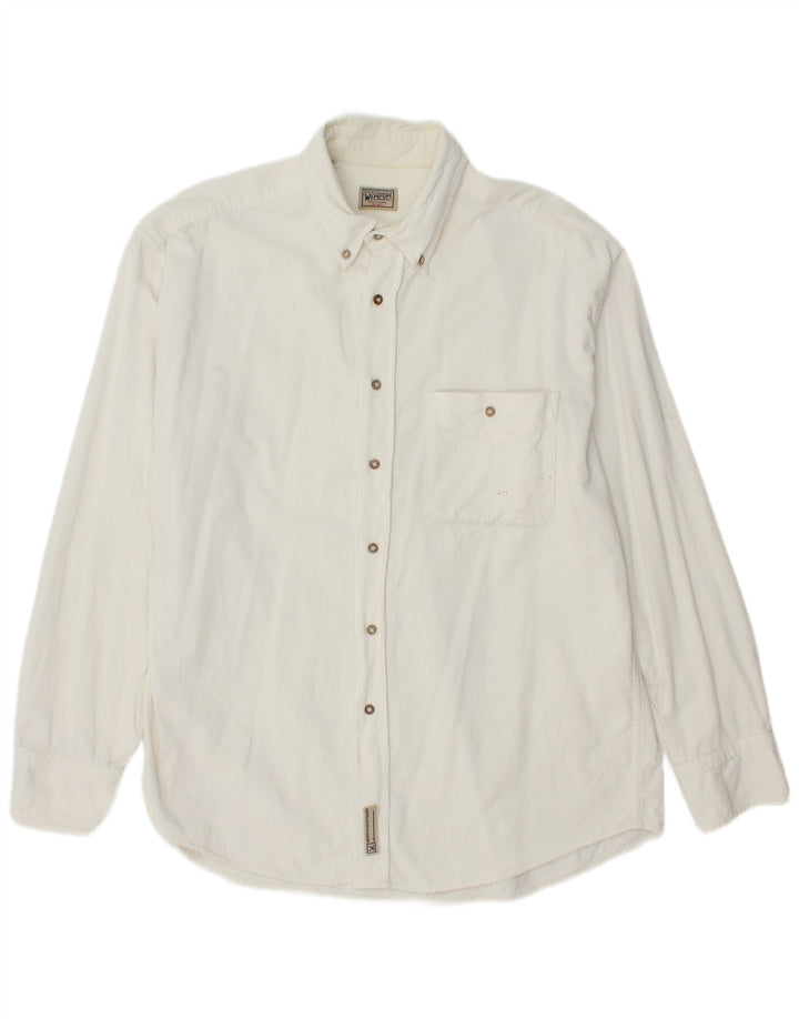 Cămașă din velur pentru bărbați WAMPUM XL, albă