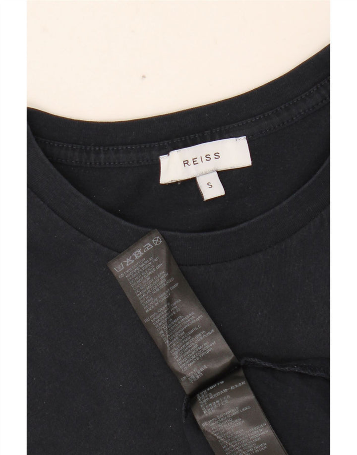 Tricou pentru bărbați Reiss Top mic din bumbac bleumarin