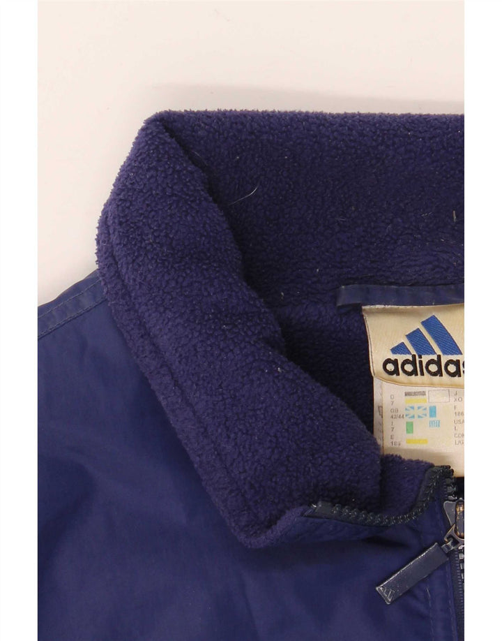 Jachetă Bomber pentru bărbați Adidas UK 42/44 Poliamidă mare albastră