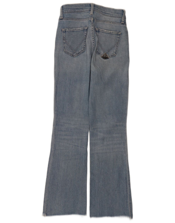 Roy Rogers Womens Flared Jeans W24 L28 Blue Cotton