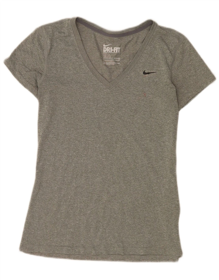 Tricou pentru femei Nike Top UK 10 Small Gri Flecked Poliester