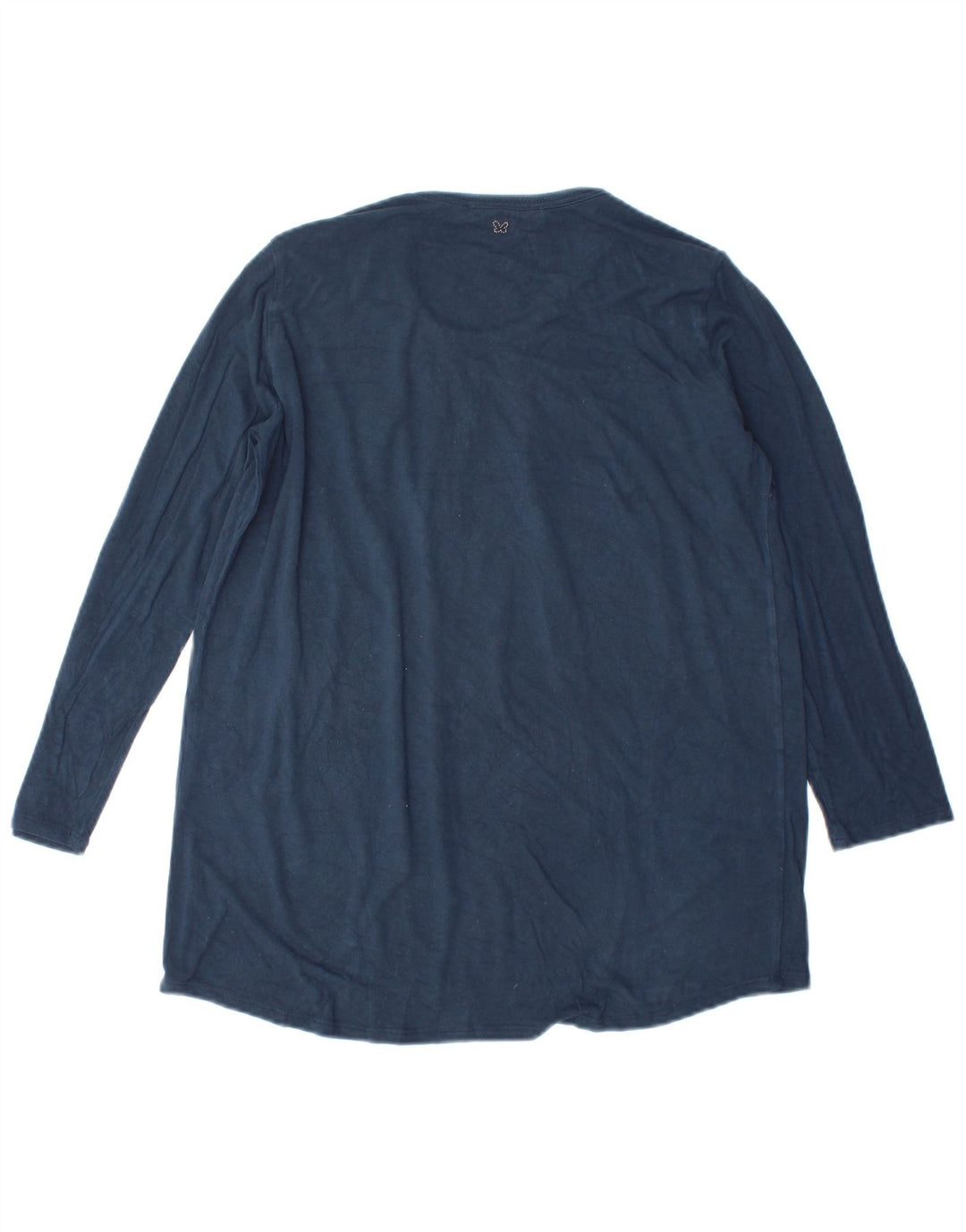Max Mara Top de weekend pentru femei cu mânecă lungă UK 14 Medium Bleumarin Viscoză
