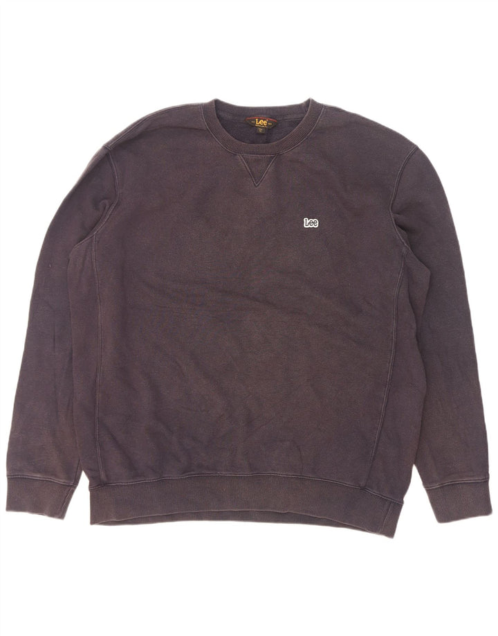 Pulover pentru bărbați Lee Tall Regular Fit Pulover XL bleumarin