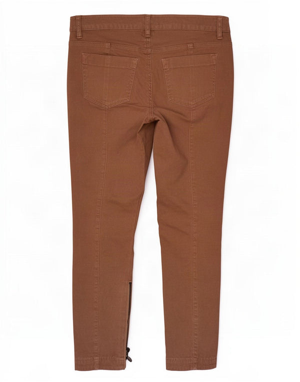Pantaloni casual slim pentru femei Diesel L28 L27 bumbac maro