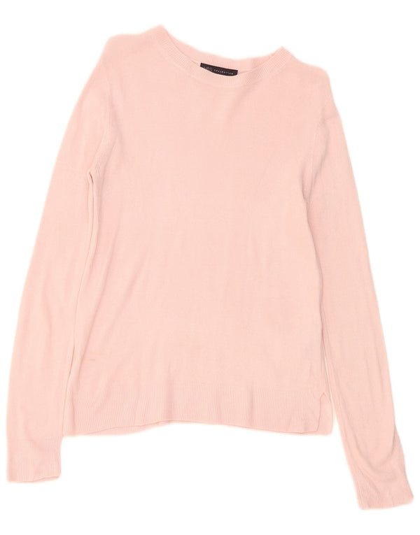 Pulover pentru femei Marks & Spencer, cu gât de barcă, UK 10, mic, roz acrilic