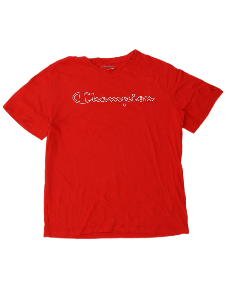 Tricou grafic pentru bărbați Champion Top mare din bumbac roșu