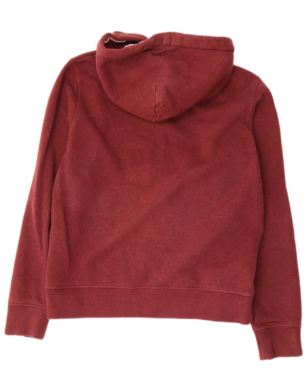 Pulover Jack Wills pentru femei, cu fermoar, UK 14, bumbac burgundy mare