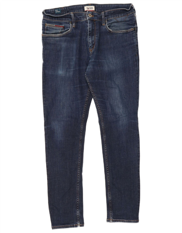 TOMMY HILFIGER Blugi Slim Tapered pentru bărbați L34 L30 Bumbac albastru