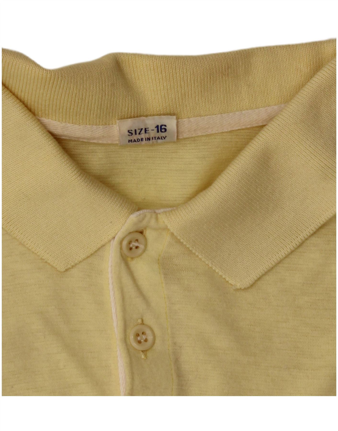 Tricou Polo Vintage Baieti 15-16 Ani Galben