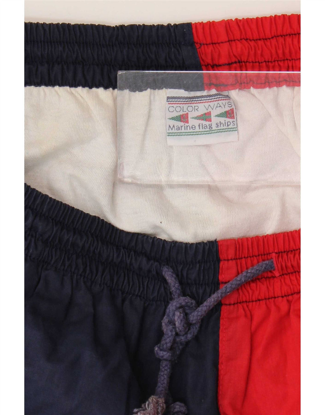 Pantaloni scurți sport vintage pentru bărbați, XL, multicolor, color block, poliester