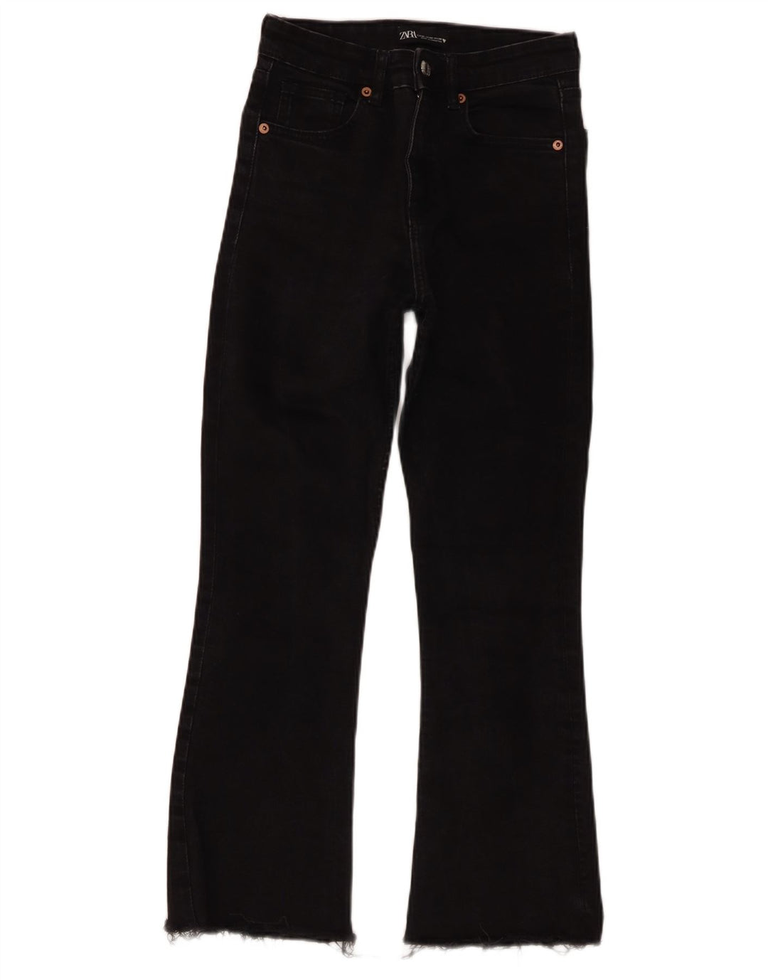 Blugi evazați pentru femei Zara EU 36 XS W26 L25 Negri