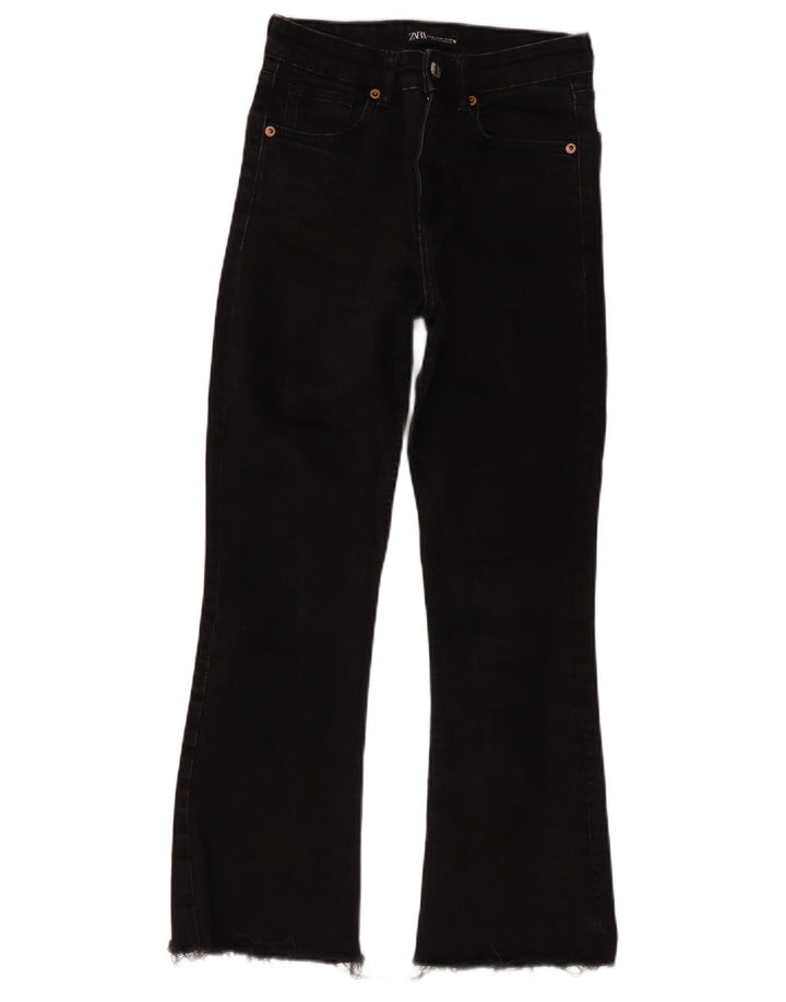 Blugi evazați pentru femei Zara EU 36 XS W26 L25 Negri