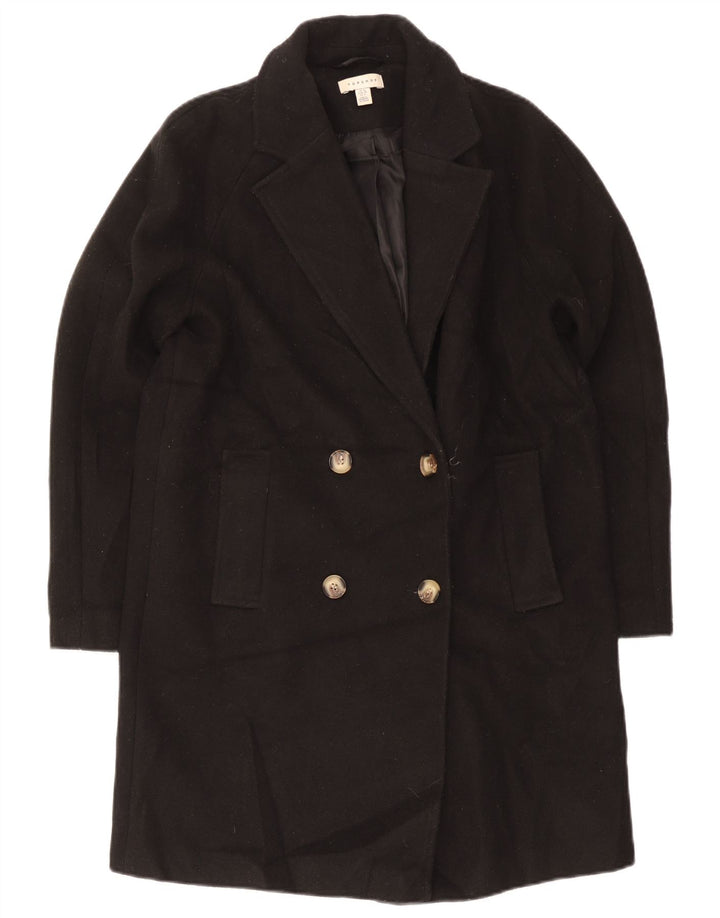 Palton supradimensionat pentru femei Topshop UK 10 Poliester negru mic