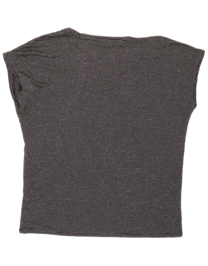 Tricou supradimensionat pentru femei Marks & Spencer Top UK 10 Small Black Striped