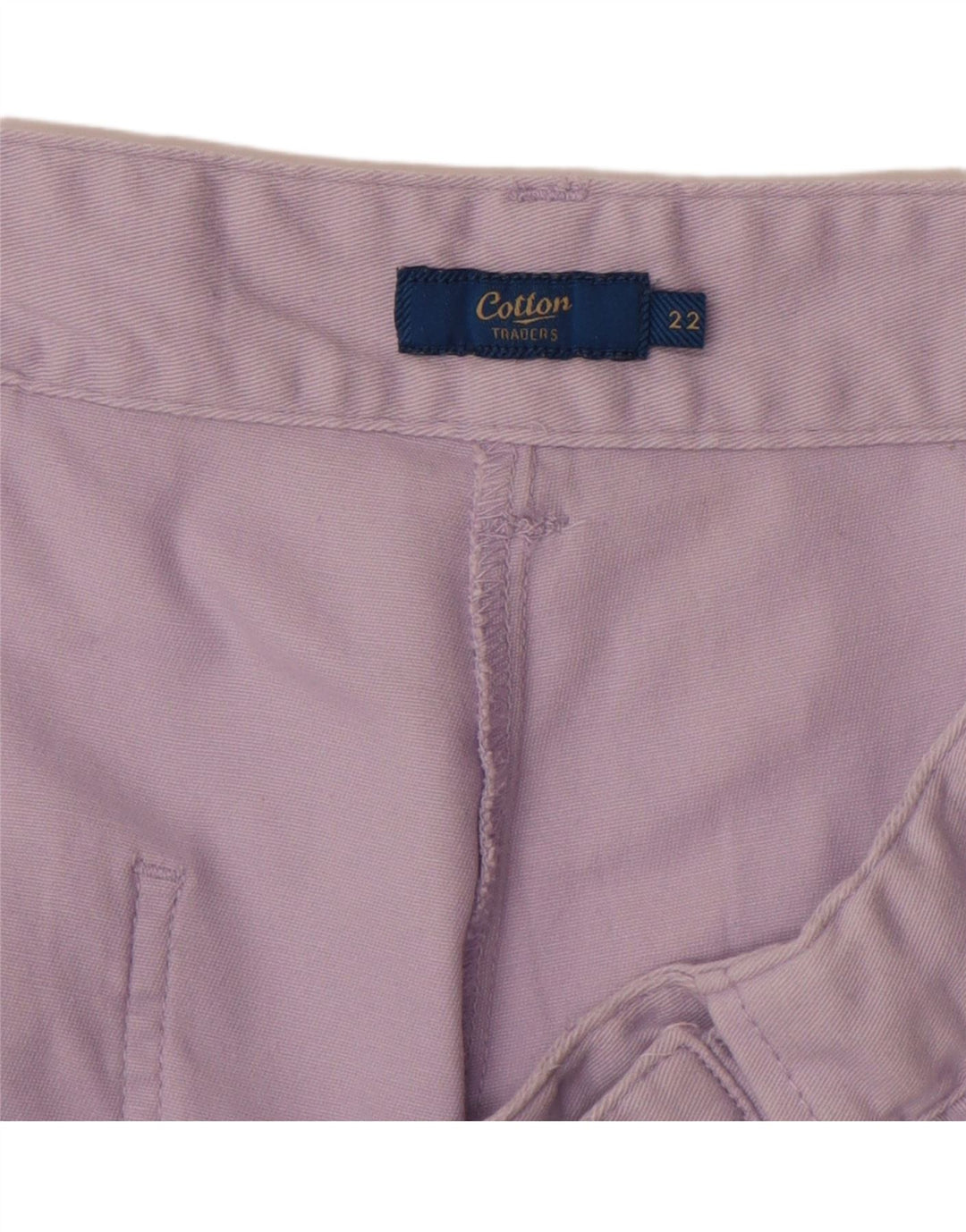 COTTON TRADERS Pantaloni chino drepti pentru femei UK 22 3XL W40 L30 Violet