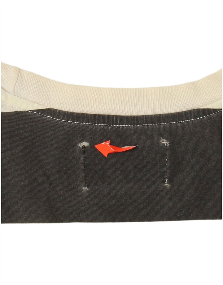 Tricou grafic Converse pentru femei Top UK 16 Large White Striped Bumbac