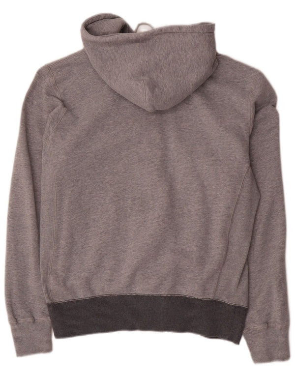 Pulover Nike pentru femei, cu fermoar, bumbac, gri mediu, UK 14