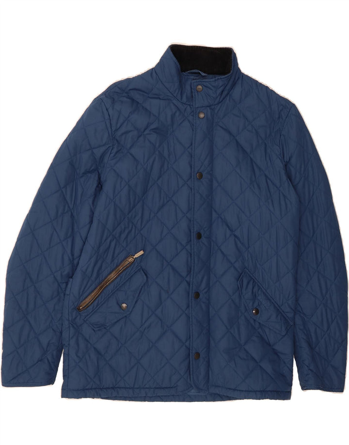 BARBOUR Mens Quilted Jacket UK 40 Large Blue Polyester Vintage Barbour and Second-Hand Barbour from Messina Hembry 