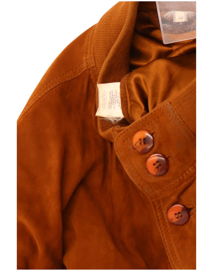 Bomber VINTAGE pentru bărbați din piele intoarsa EU 52 XL din piele bej